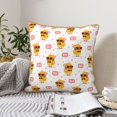 thumbnail image 4 of KLL Cute Duck Decorative Throw Pillow Covers Velvet Soft for Couch Sofa Bedroom Living Room Outdoor (No pillow core)- 20"x20", 4 of 5