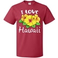 thumbnail image 3 of Inktastic I Love Hawaii Hibiscus Flowers T-Shirt, 3 of 5