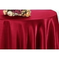 thumbnail image 1 of Wedding Linens Inc. 90'' Round Satin Table Cover Tablecloth - AppleRed, 1 of 1