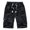 Black, variant on Cargo Shorts for Men Men's Work Shorts Pockets Drawstring Shorts Solid Color Trendy Loose Fit Daily Running Workwear Pants Green XXXXXL