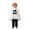 O363 White, variant on Curuila Toddler Halloween Jumpsuit For Stage Show Hallowmas Face Print Dress Up Cosplay Jumpsuit For Girls Boys Performance Fashionable Clothes Size 18-24 Months