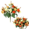 thumbnail image 4 of Gwong Decoración hogareña 1 Ramo de 21 cabezas Hogar Decoración de la boda Fake Artificial Rose Flowers Blossoms Gwong 8103656, 4 of 6