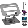 thumbnail image 1 of Soporte para Laptop, Base para Laptop Portátil Plegable Antideslizante y Estable, Soporte Laptop Base Giratoria de 360° y Altura Ajustable, 1 of 4
