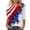 Multicolor#patriotic tshirts shirts for women, variant on Fourth of July Tshirts Shirts for Women Stars and Stripes USA Flag Print Blouses 3/4 Length Sleeve Crew Neck Tees Casual Trendy Summer 2025 Tops Multicolor,XXXXL
