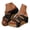 Black, variant on Women's Buckle Strap Cork Wedge Slide Sandals Open Toe Casual Footwear Black 41