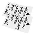 thumbnail image 4 of 2 Sheets of English Inspiration Mirror Sticker Bathroom Mirror Affirmations Decal Vinyl Stickers, 4 of 8