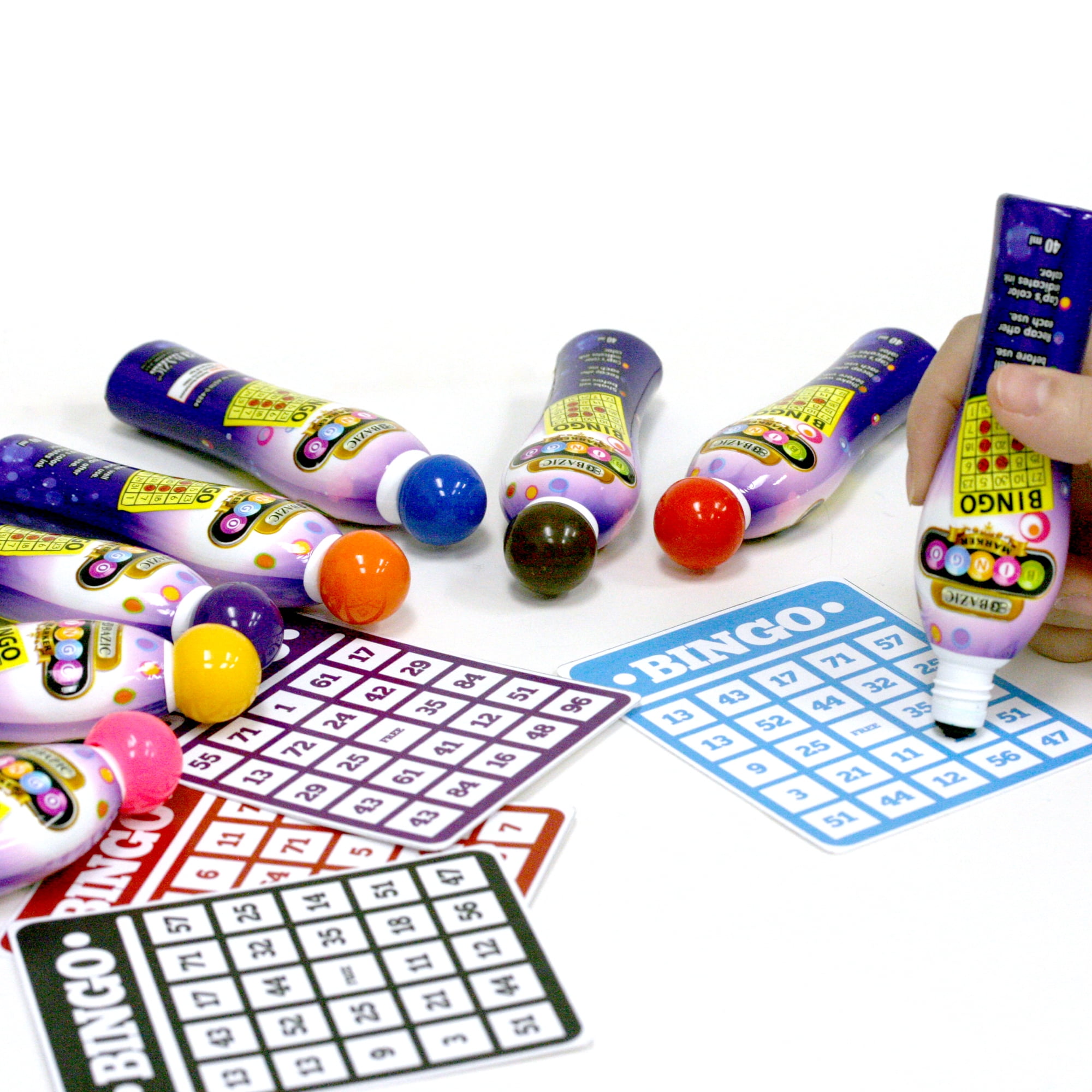 BAZIC Bingo Dot Marker 40 ml Non Toxic Washable Markers, 24-Pack