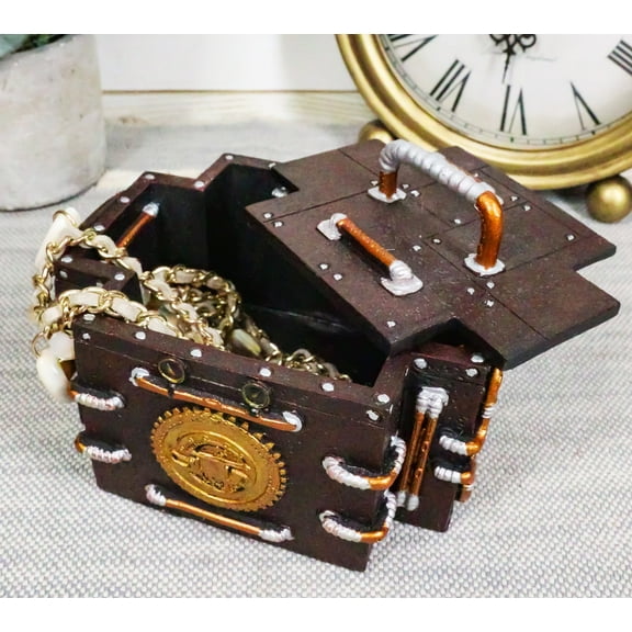 Vintage Retro Design Steampunk Emergency Medic Shaped Jewelry Trinket Box Decor