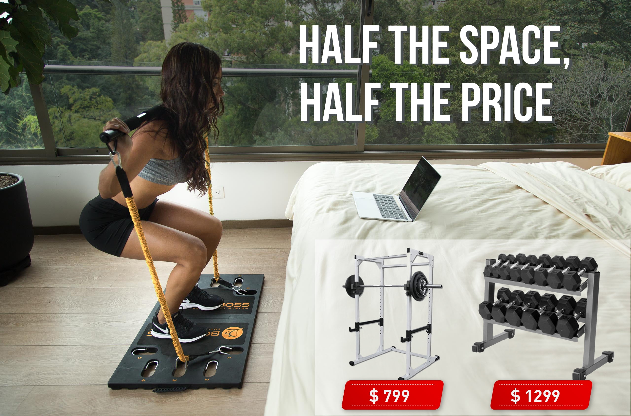 BodyBoss 2.0 - Full Portable Home Gym Workout Package +