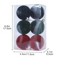thumbnail image 2 of Darzheoy 6 Pcs Velvet Flocked Christmas Balls, 2.4 Inch Christmas Tree Ornaments Set, Xmas Hanging Decor for Indoor Holiday Displays, 2 of 7