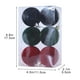 thumbnail image 3 of 6 Bolas Navideas De Terciopelo De Plstico Flocado, 2, 4 Pulgadas, Color Rojo, Adorno Para Rbol De Navidad, Ideal Para Colgar En El Hogar (paquete De 6), UKHBMC, 3 of 9