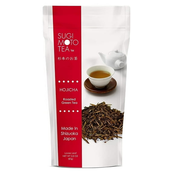 SUGIMOTO TEA Japanese Hojicha Roasted Green Tea Loose Leaf 2.0 oz (57 g)
