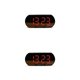thumbnail image 2 of Billuyoard Reloj despertador digital junto a la cama LED espejo Snooze fecha USB con pantalla de temperatura lámpara de estudiante para Type2 NO2, 2 of 6