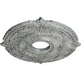 thumbnail image 3 of Ekena Millwork 18"OD x 4"ID x 5/8"P Attica Ceiling Medallion (Fits Canopies up to 5"), Hand-Painted Ultra Pure White Crackle, 3 of 6