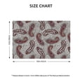 thumbnail image 4 of Placemats Set Of 4 / 6, Paisley Pattern No.9063 Placemats For Dining Table Indoor/Outdoors Heat Resistant Washable Placemats 18" X 12", 4 of 8