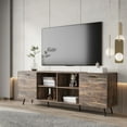 thumbnail image 2 of paproos Espresso Finish TV Stand for 80 Inch TV, Farmhouse TV stand with Ample Storage Space, TV Cabinet for Living Room, 2 of 11