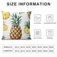 thumbnail image 5 of SHANXI Art Plant Fruit Illustration White Summer Fruit Pillowcases Home Decor Bed Couch Sofa Office Living Room Cushion 22x22in, 5 of 5