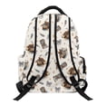 thumbnail image 2 of HUISEFOR Cow Print Bow Kids Backpack for Girls 17 Inch Large Capacity School Bag with Padded Straps Front Zipper Pocket, Lightweight Comfortable Shoulder Bookbag 10-12 Years Old, 2 of 7