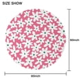 thumbnail image 2 of Round Tablecloth 60 Inch Table Cover Wrinkle Free Daisy Dining Kitchen, 2 of 5
