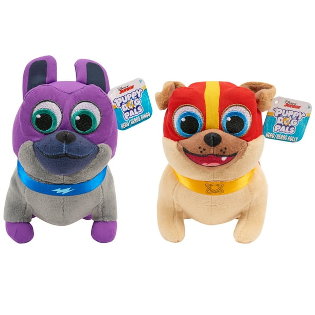 Puppy Dog Pals Bean Plush Hero Bingo & Hero Rolly 2 Pack Bundle