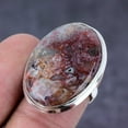 thumbnail image 2 of Natural Agate Gemstone Handmade 925 Sterling Silver Jewelry Ring Size 7, 2 of 2