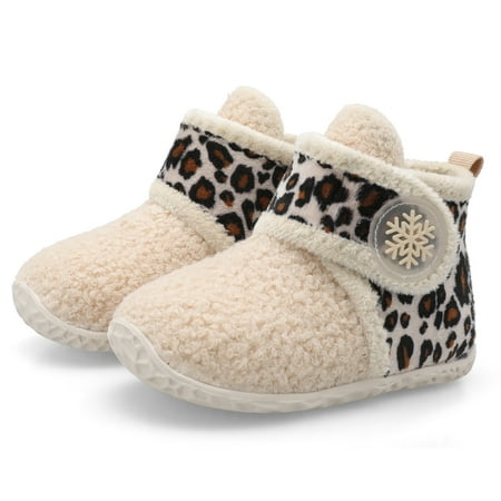 

Barerun Baby Boys Girls Slippers House Shoes Indoor Outdoor Leopard