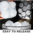 thumbnail image 3 of 3D Rose Shape Ice Cube Tray Silicone Mold 4 Big Rose Flower Ice Cube Mould, 3 of 8