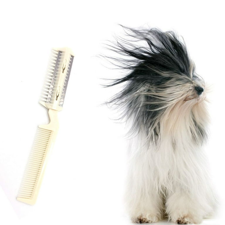 Shldybc Pet Hair Trimming Grooming Comb Blades Thinning Dog