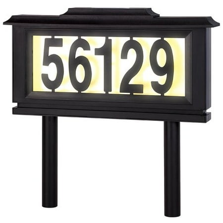 - Meridian Point Solar 1-Line Address Plaque Frame Set