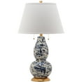 thumbnail image 4 of SAFAVIEH Color 28 in. Traditional Gold Table Lamp with White Cotton Shade, Set of 2, 4 of 7
