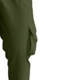 thumbnail image 5 of Kakii Men's Basic Workwear Set, Long Sleeve Collared Shirt & Elastic Waist Cargo Jogger Pants with Drawstring, Casual Two-Piece Uniform, 5 of 5
