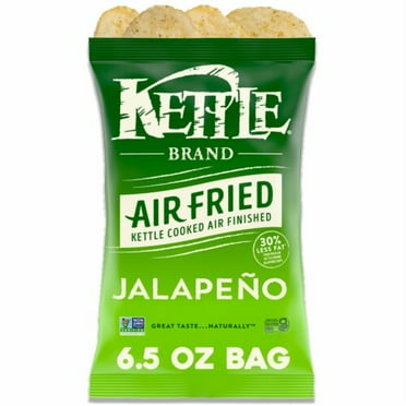 Kettle Brand Potato Chips Air Fried Jalapeno Kettle Chips 6.5 oz - Pack of 2