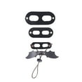 thumbnail image 2 of Reptile Traction Rope Practical Harness Outdoor Pulling Rope Creative Chest Strap for Lizard Squirrel (Black, 3pcs Harness and Wing), 2 of 7