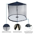 thumbnail image 6 of Bluewave Insect Repellant All-Weather Outdoor Umbrella Bug Screen Black, 6 of 6