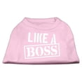 thumbnail image 1 of Like A Boss Screen Print Shirt Light Pink Xxl (18), 1 of 2