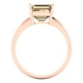 thumbnail image 4 of 2.5 ct Asscher Cut Yellow Moissanite Solitaire Engagement Ring for Women in 18K Rose Gold, 4 of 5