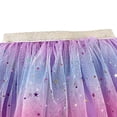 thumbnail image 6 of Godom Girls Denim Tutu Skirt 3T-10T Glitter Print Star Tulle Princess Party Dress,Purple, 6 of 7