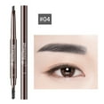 thumbnail image 1 of Single 7 Color Double Headed Triangle Eyebrow Pencil One Word Eyebrow Beginner Natural Easy To Color With Eyebrow Brush, Eyebrow White, 1 of 8