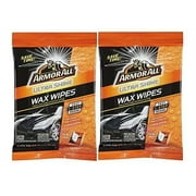 12 Count Armor All Ultra Shine Wax Wipes Fast One Step Car Waxing Long Lasting (Pack of 2)