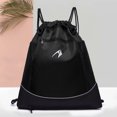 thumbnail image 1 of Mochila De Baloncesto Mochila de baloncesto con cordón, bolsa de malla de baloncesto, bolsa de transporte de fútbol (negro) Sywqhk Para Estrenar, 1 of 9