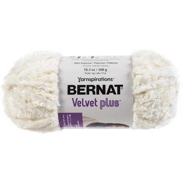 Bernat® Velvet Plus™ Yarn, Polyester #6 Super Bulky, 10.5oz/300g, 78 Yards