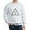 Ash Gray, variant on CafePress - Triangle Icon Sweatshirt - Crew Neck Sweatshirt