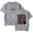 Grey, variant on Kim Dracula Merch Spring Tour Classic retro pure cotton short sleeved unisex street wear T-shirt