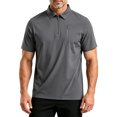 thumbnail image 5 of Luvrsol Big & Tall Mens Tshirt Solid Basic Turndown Collar Short Sleeve Light Cotton Simple Work Shirts M-5XL, 5 of 5