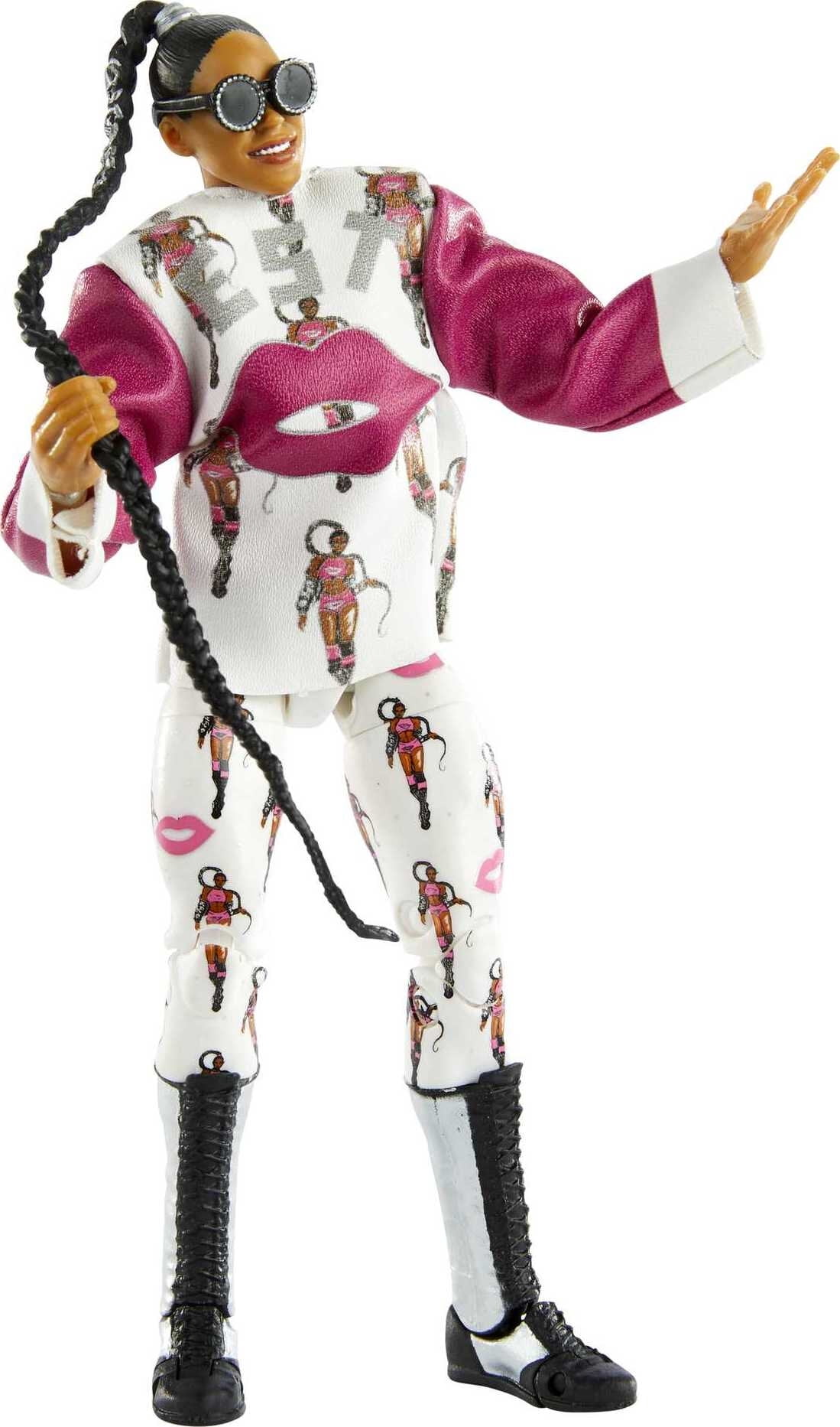 WWE Bianca Belair Elite Collection Action Figure, 6-In/15.24-Cm Posable Collectible