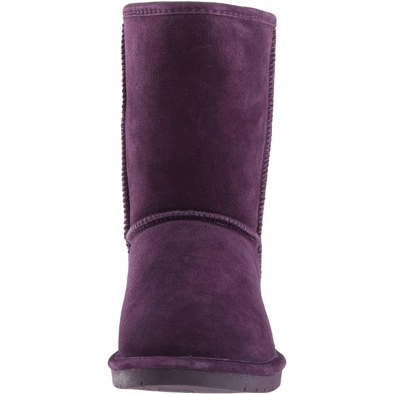 BEARPAW Emma Short Women s Classic Winter Slip On Boots Lightweight Suede Boots Multiple Colors 11 Plum Walmart