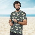 thumbnail image 4 of Wukai Gamers Print Men's Short-Sleeved Mesh T-Shirt,Quick-Dry Short Sleeve Workout T-Shirt-6X-Large, 4 of 8