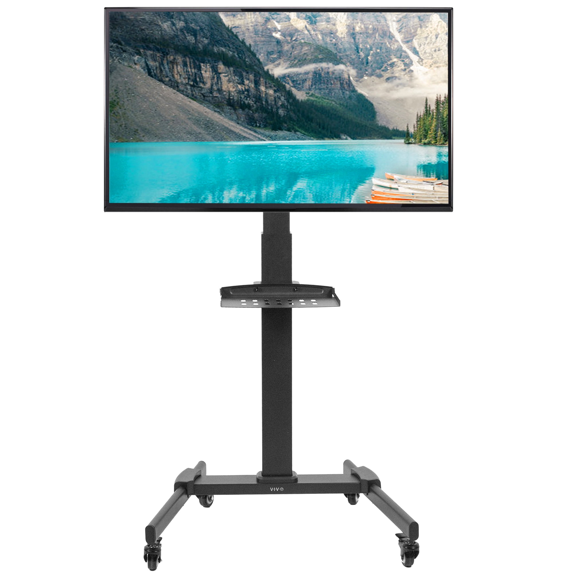 Details about   Adjustable TV Cart Rolling Stand Mount 32-70in Plasma LCD LED Screen with Wheels 