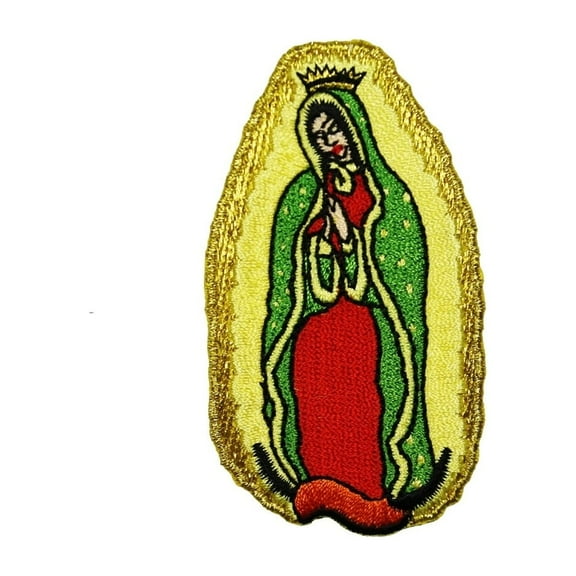 Our Lady of Guadalupe Patch Shrine Religion Faith Embroidered Iron On Applique