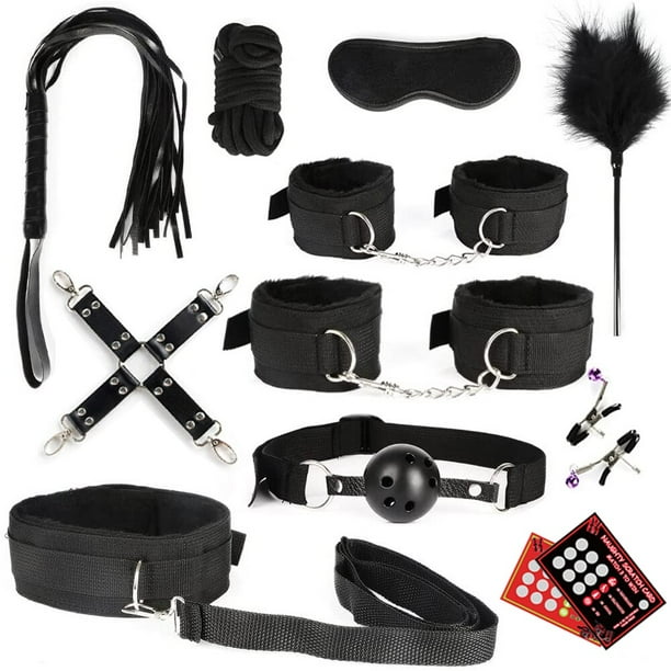 S & M fetiche BDSM Bondage conjunto de restricción esposas sexuales látigo cuentas anales tapón Anal bala vibrador juguete sexual para mujer adulta
